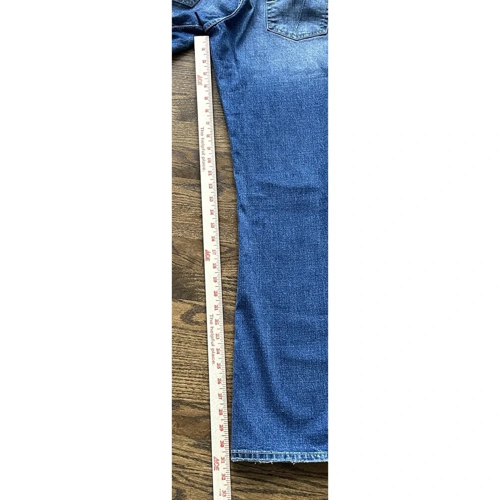 Sergio Valente Womens Bootcut Jeans Blue Low Rise Denim Size 8 Inseam 31